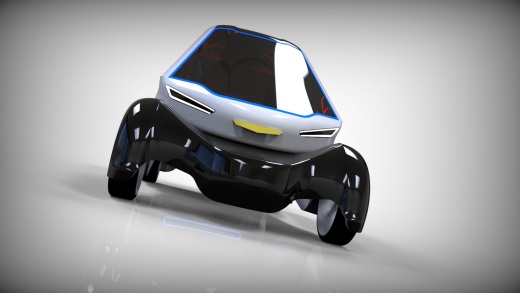 市内小型双位小轿车外壳造型缩略图