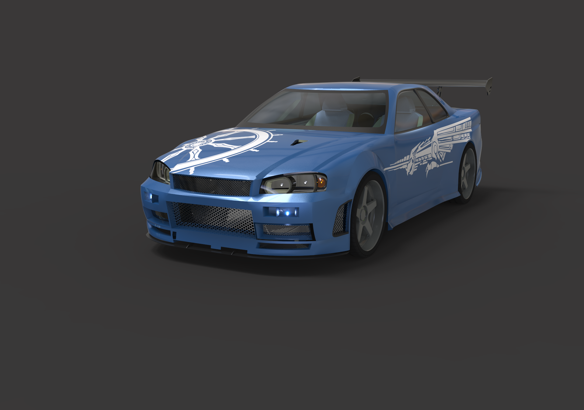 Nissan Skyline GT-R跑车外壳