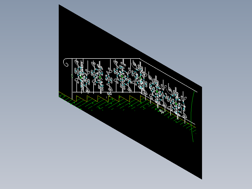 CAD室内设计施工-楼梯 FH10B007