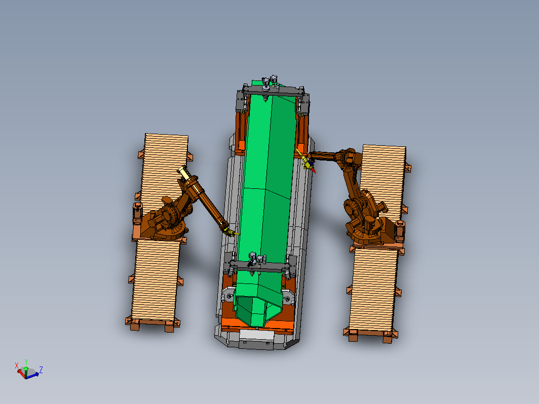 异型管材的激光切割机械手作业