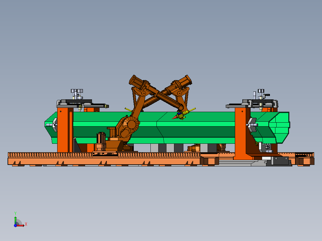 异型管材的激光切割机械手作业