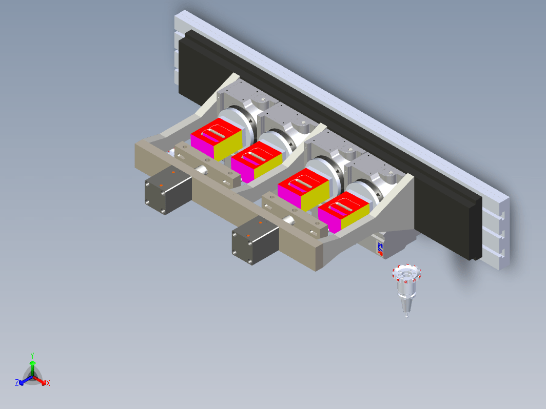 角码液压四轴转台夹具