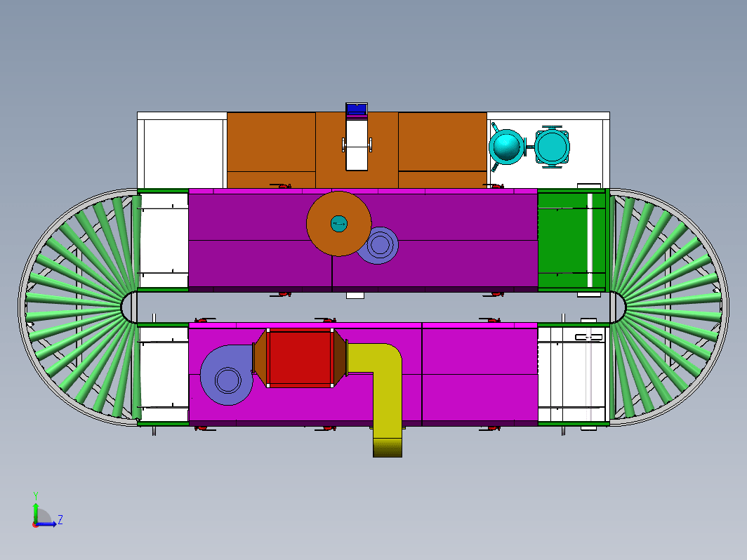 环形清洗烘干机，清洗挂具载具可回流