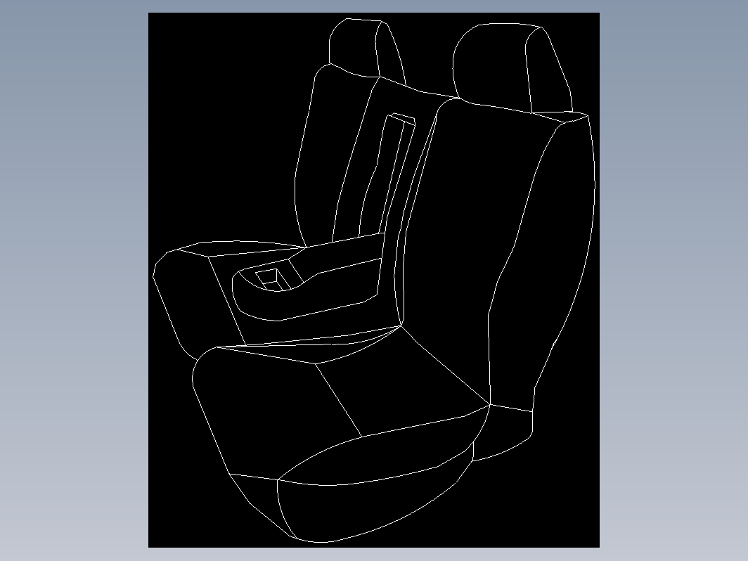 汽车座椅轴测图