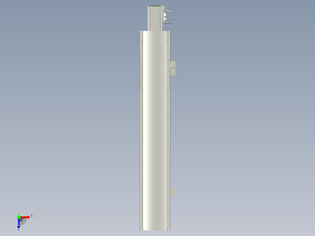 2019 新款120mm宽度双导轨单轴精密直线模组模型.120BS.L500.400W.3D