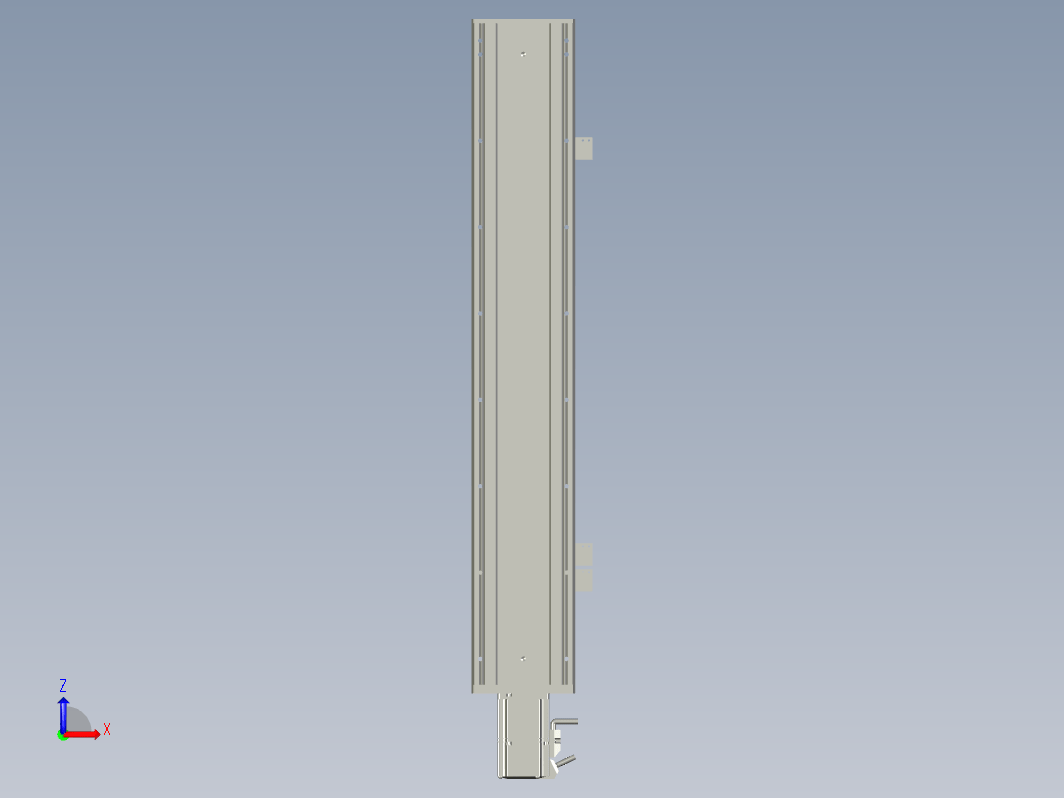 2019 新款120mm宽度双导轨单轴精密直线模组模型.120BS.L500.400W.3D