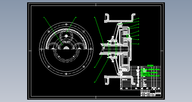 越野汽车轮边减速器设计CAD+说明