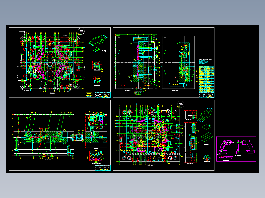 模具结构图—038呵行热嘴