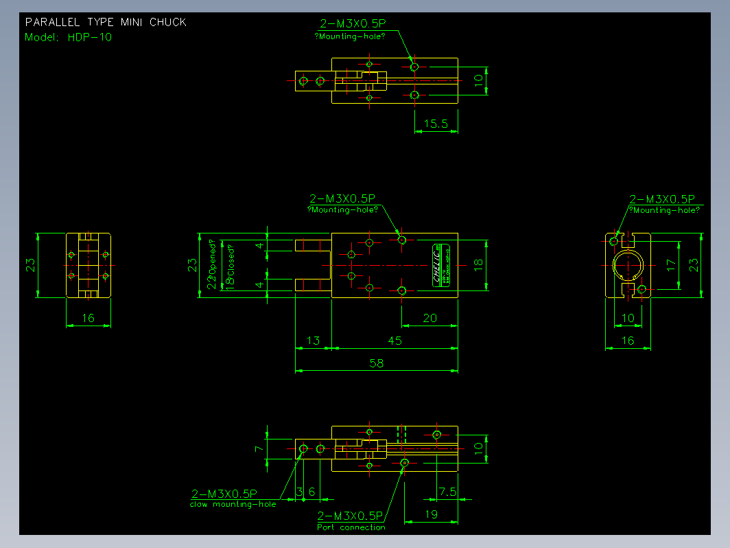 气缸 HDP10