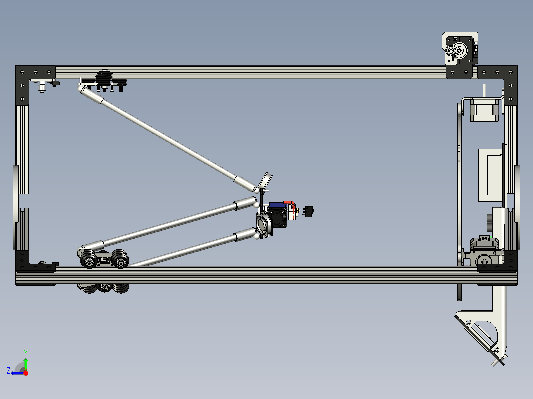 bel-amd三角架式3D打印机结构