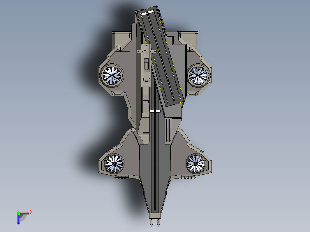 天空母舰模型