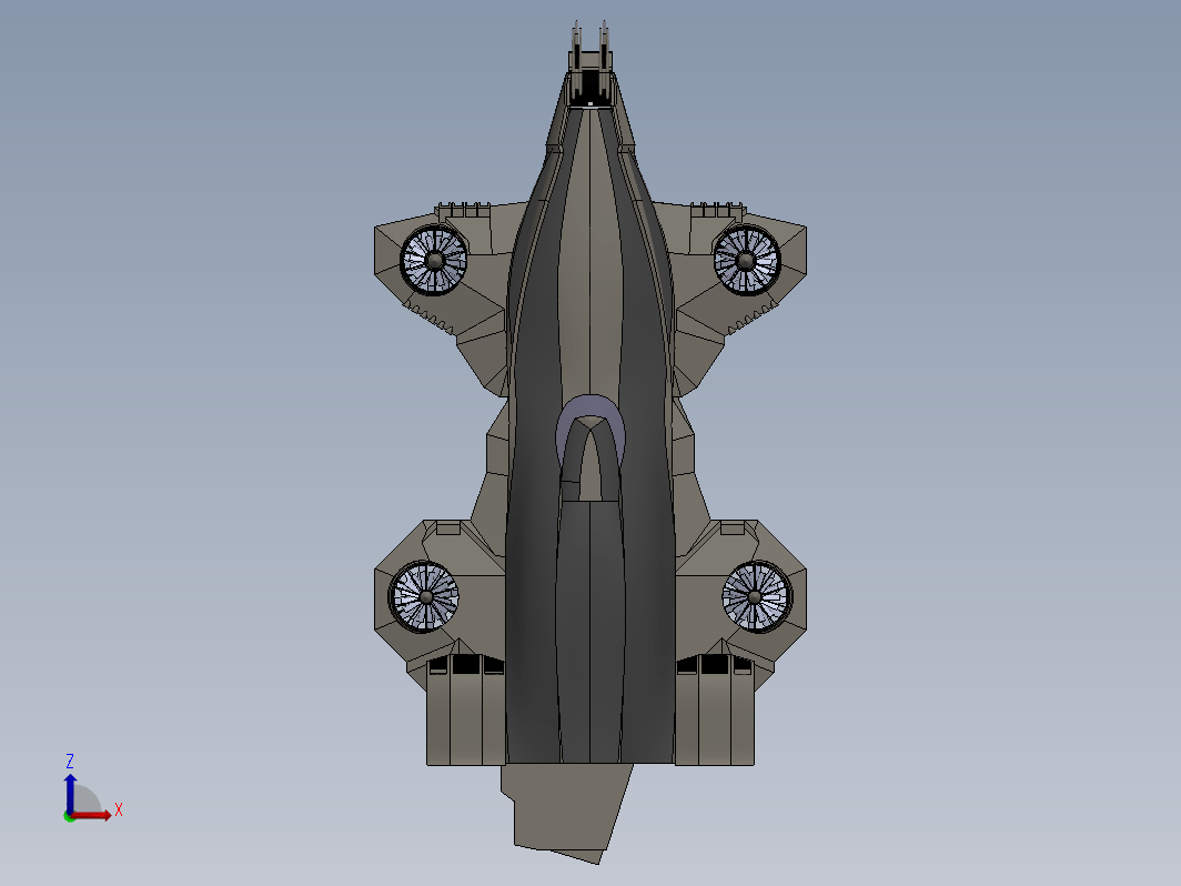 天空母舰模型