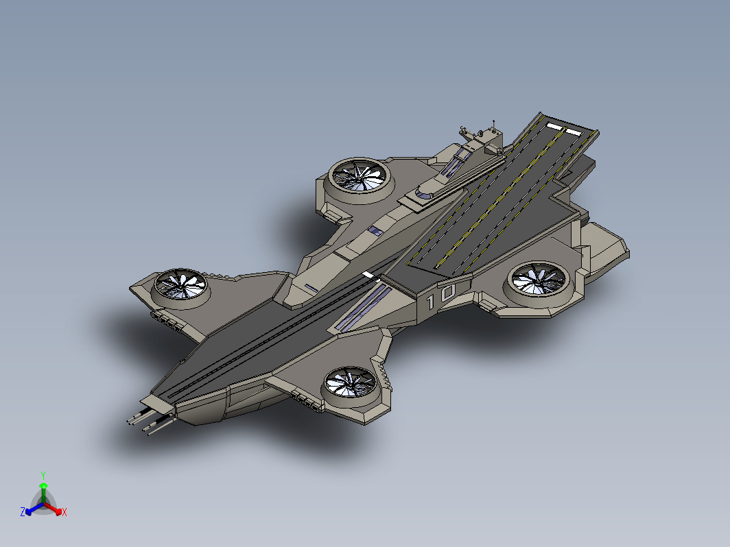 天空母舰模型