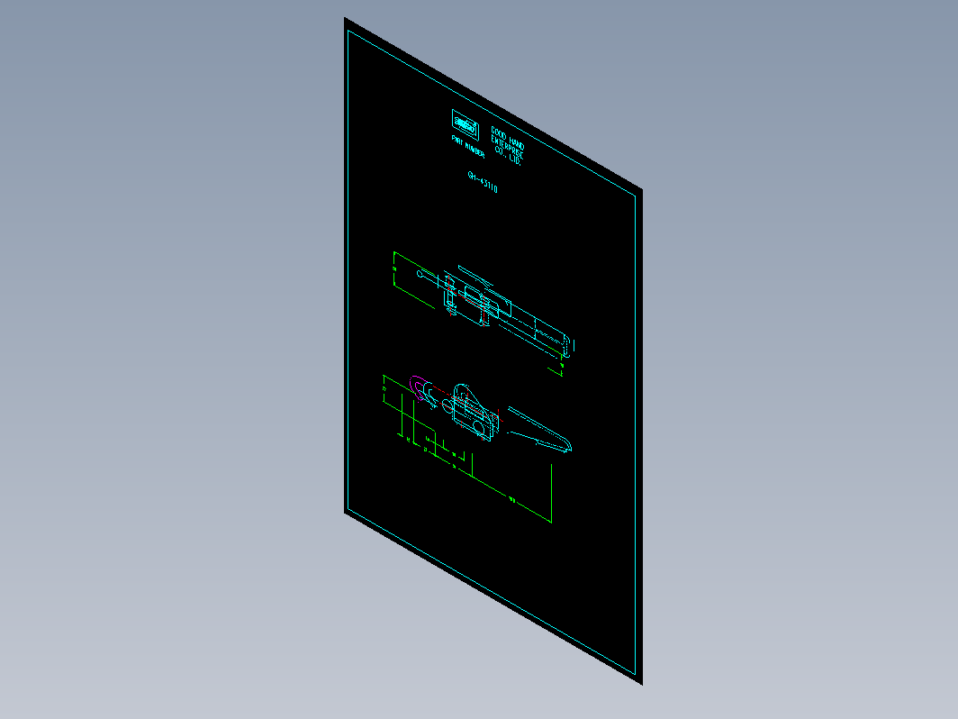 门闩式肘夹-43110