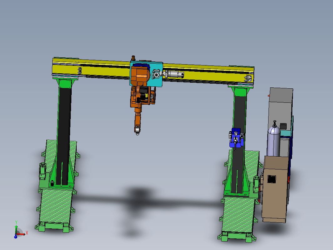 龙门架式焊接机器人岗位