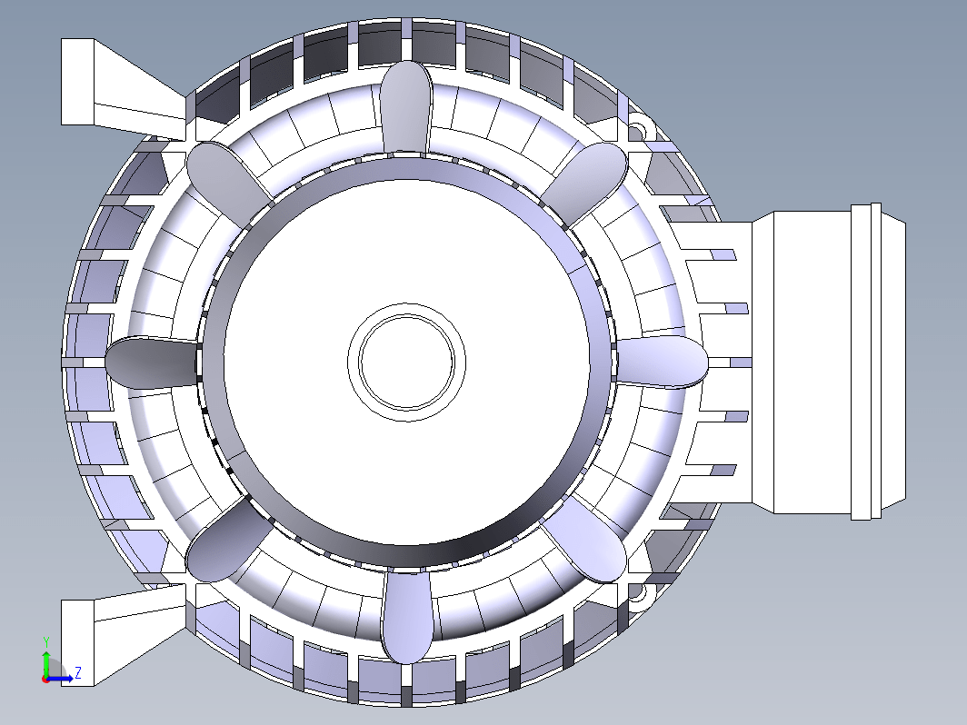 交流电动机爆炸图 AC Electric Motor