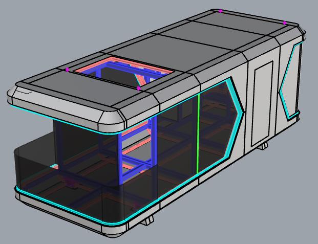 8.5米民宿太空舱3D模型