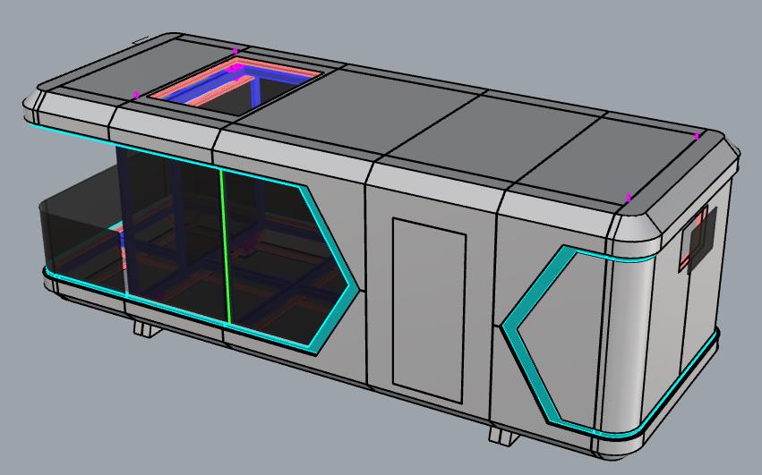 8.5米民宿太空舱3D模型