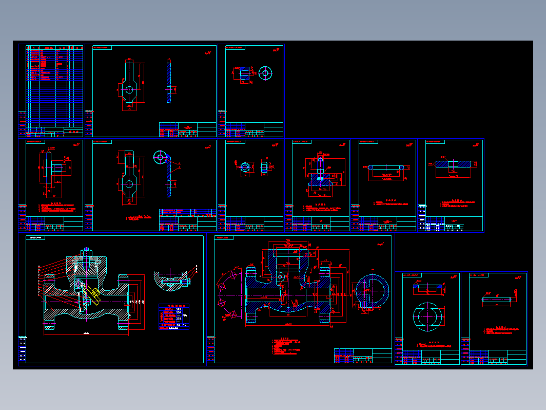 全套旋启式止回阀图纸