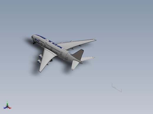 A380 飞机（含起落架）缩略图