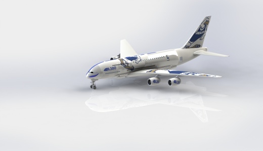 A380 飞机（含起落架）缩略图