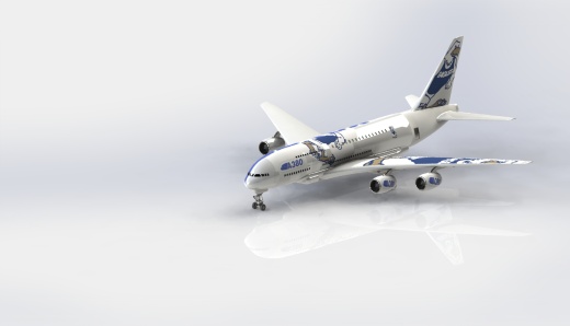 A380 飞机（含起落架）缩略图