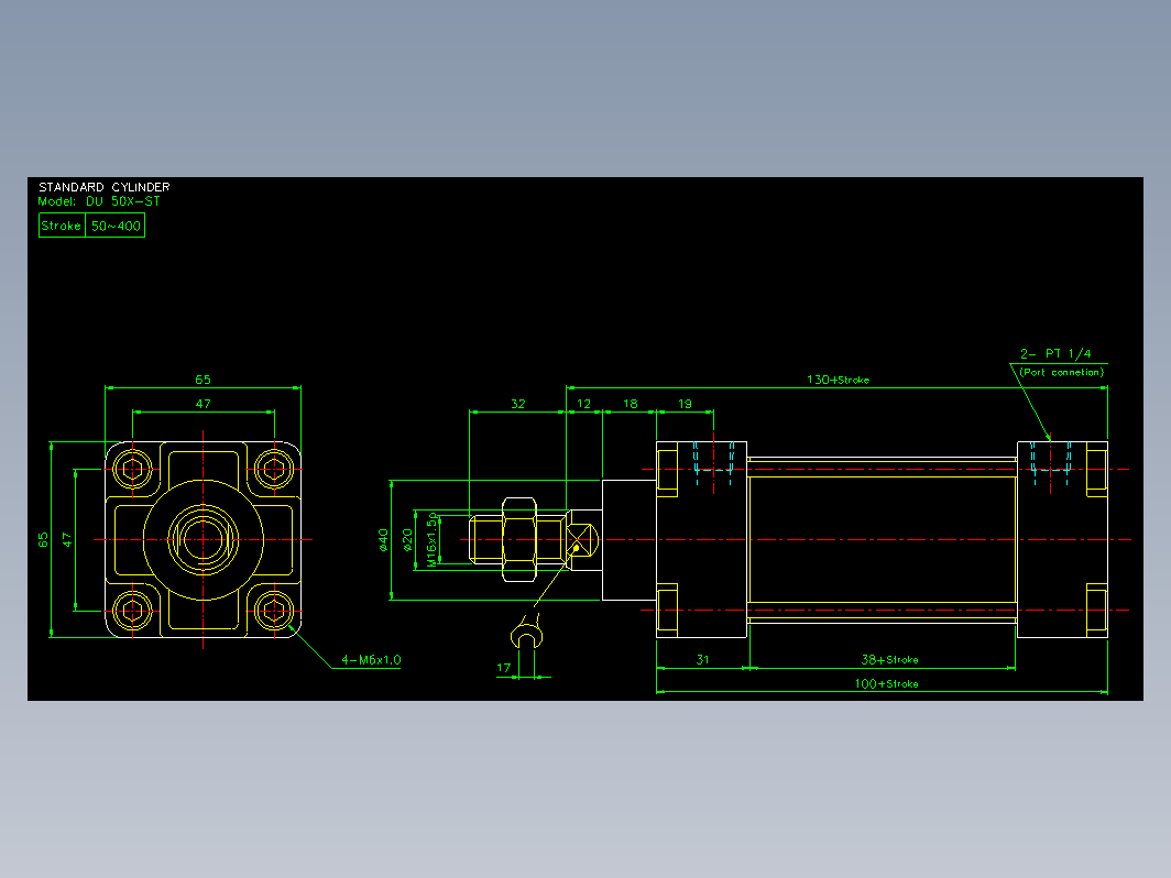 气缸 DU50