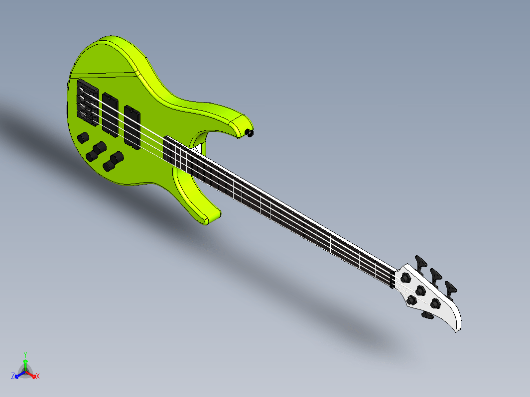 低音吉他简易模型 ACTIVE BASS GUITAR