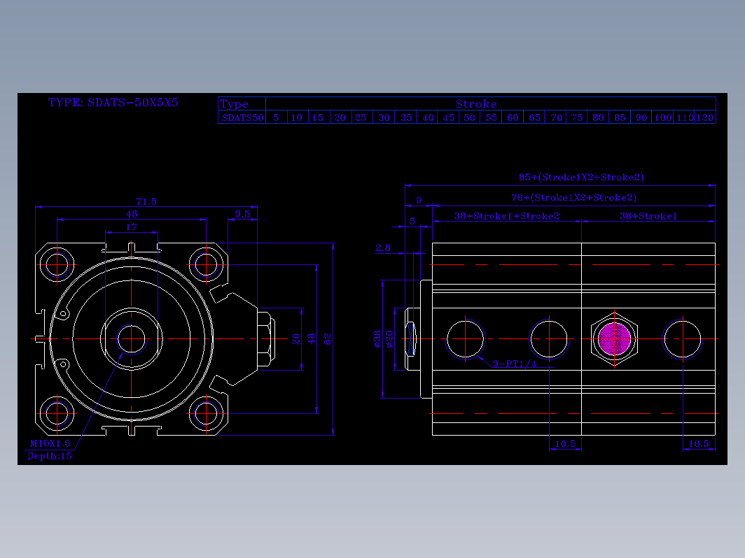 SDA气缸 83-SDAT-50-SN