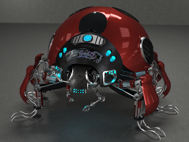 机械瓢虫蒸汽朋克机器甲虫1