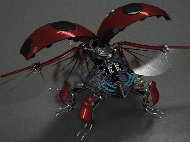 机械瓢虫蒸汽朋克机器甲虫1