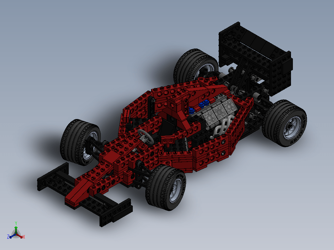 乐高 LEGO 8440 一级方程赛车图纸 Formula Indy Racer