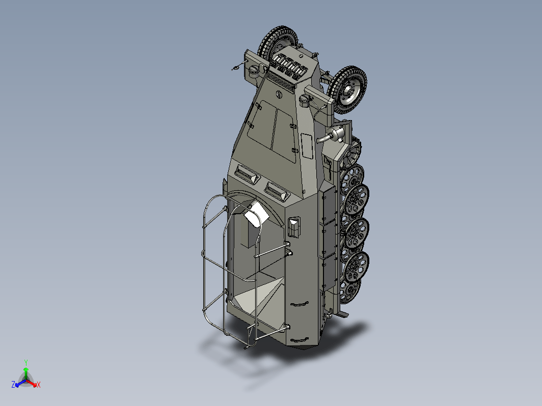 简易SD.KFZ.251装甲车模型