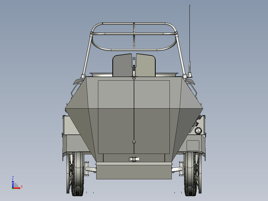 简易SD.KFZ.251装甲车模型