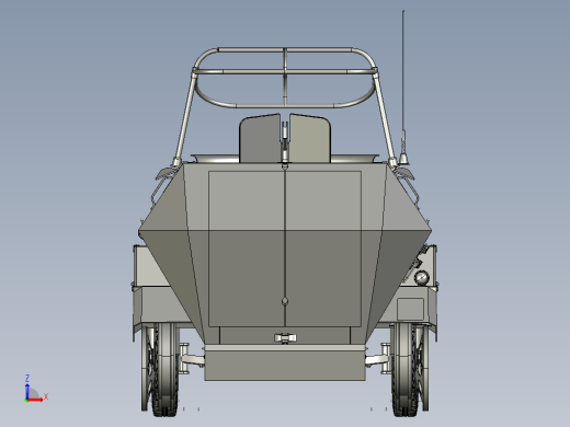 简易SD.KFZ.251装甲车模型缩略图
