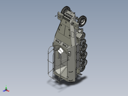简易SD.KFZ.251装甲车模型缩略图