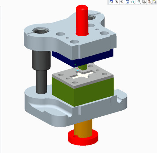 感温片弯曲成形工艺及模具设计+说明书（冲裁模和弯曲模2套）【全套12张CAD图+PROE模型】缩略图