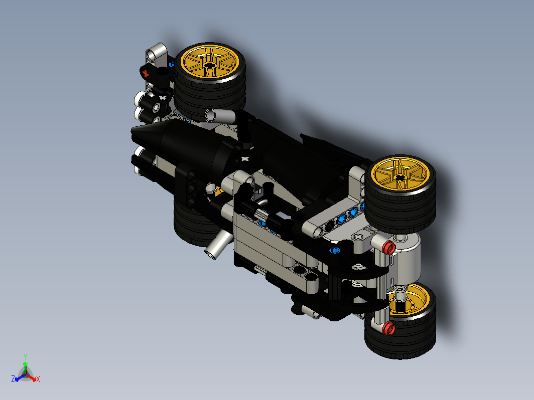 Lego Technic方程式小车拼装模型