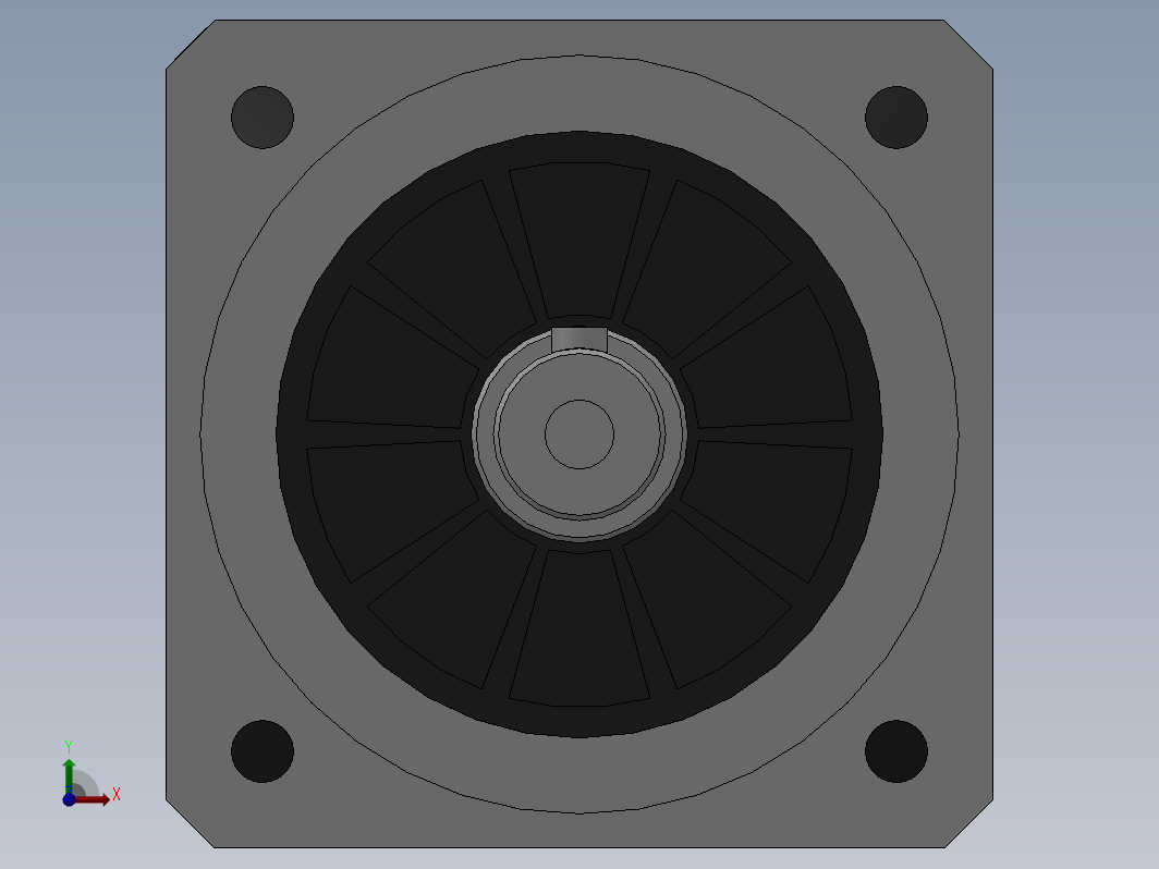 PLF120转90(孔输出)[PLF120-4-S2-P2-25]精密行星减速机