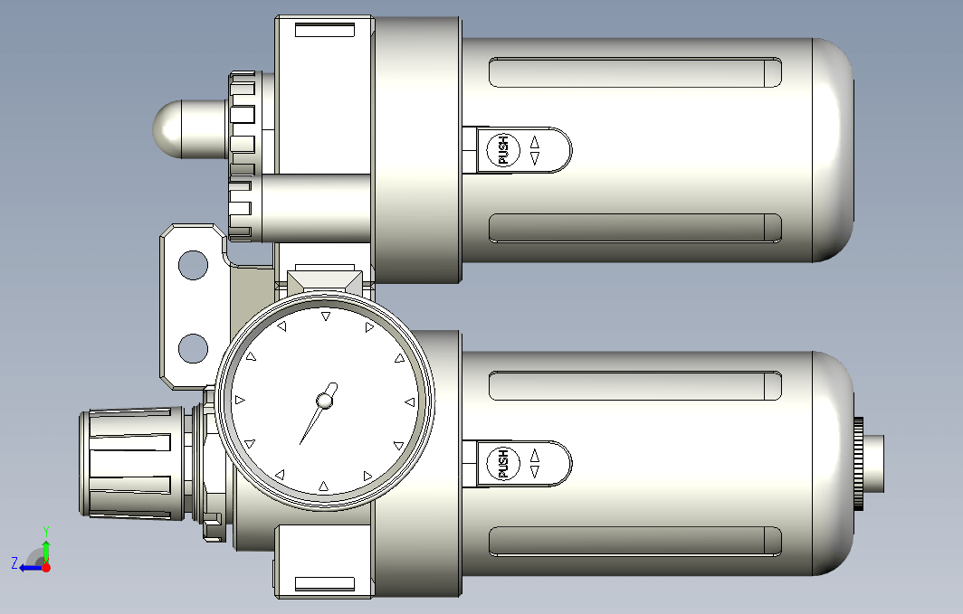 气源处理元件三点式组合3D-BFC-200-A系列