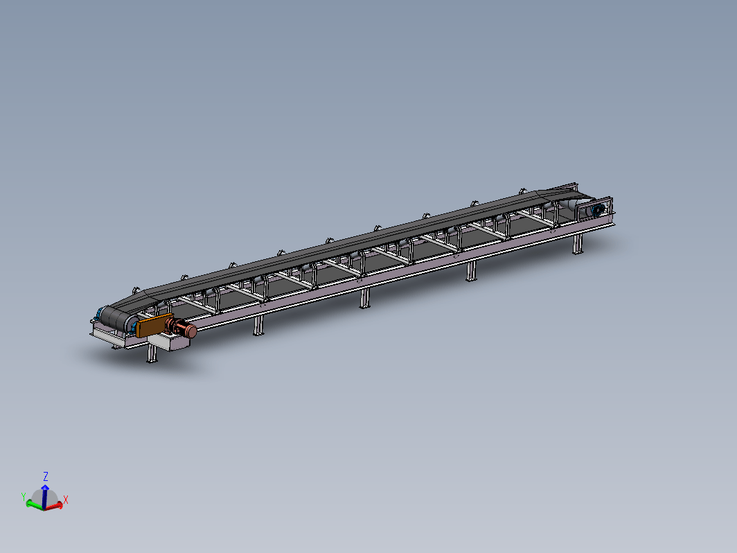 F0700-皮带输送线SW模型设计