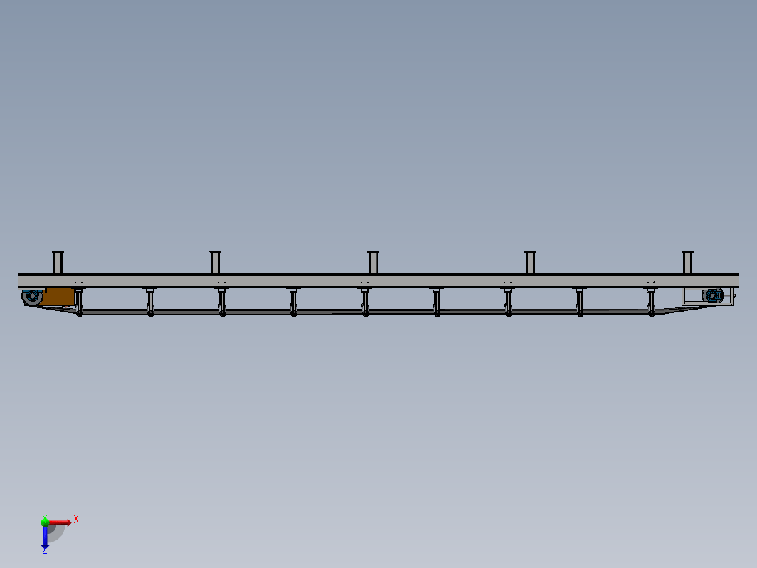 F0700-皮带输送线SW模型设计