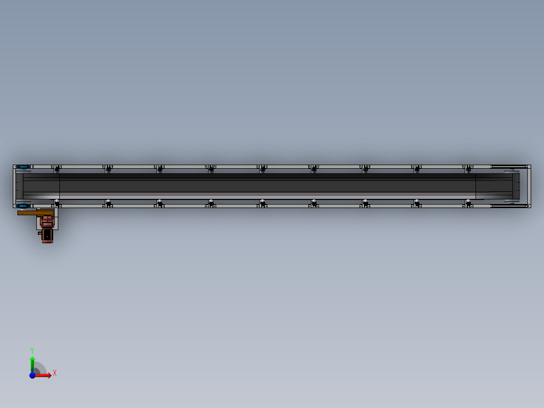 F0700-皮带输送线SW模型设计