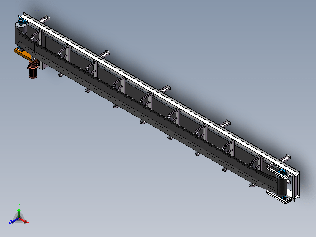 F0700-皮带输送线SW模型设计