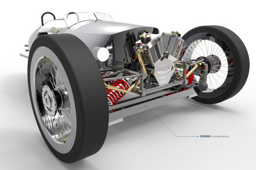 MORGAN 3 WHEELER复古造型汽车缩略图