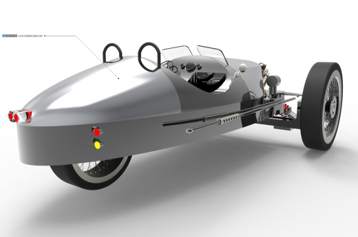 MORGAN 3 WHEELER复古造型汽车缩略图