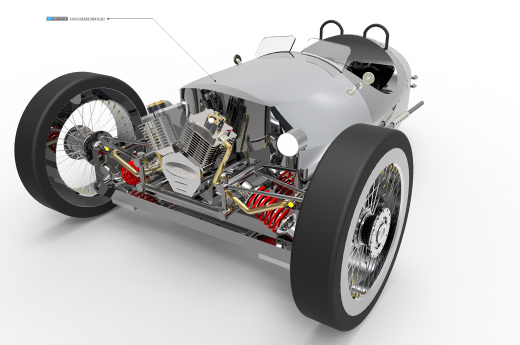 MORGAN 3 WHEELER复古造型汽车缩略图
