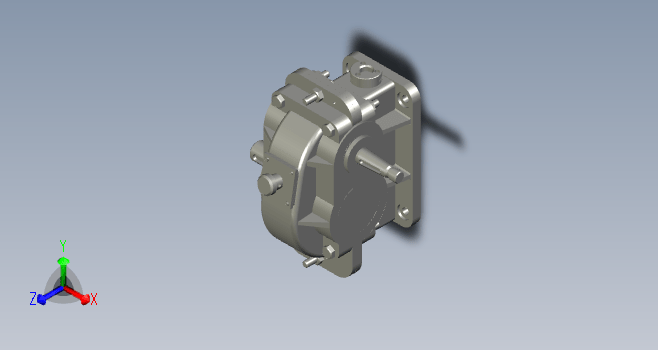 一级减速器3D图纸单级减速箱proe模型零件图+装配体图