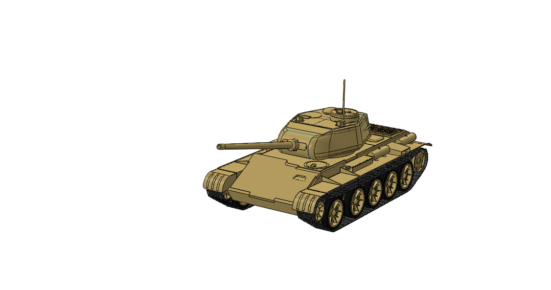 坦克简易模型 tank-military