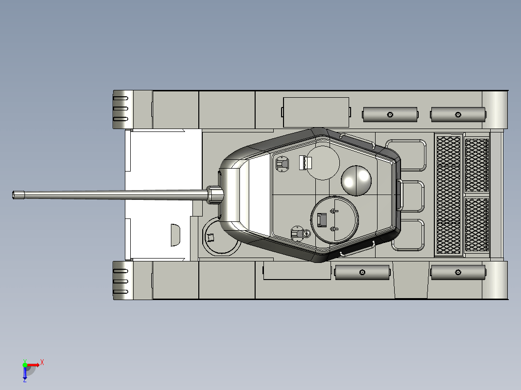 坦克简易模型 tank-military